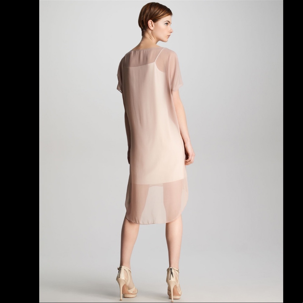 J Brand Ready to Wear Marisa Sheer-Overlay - Dusk Short Sleeve
Dress